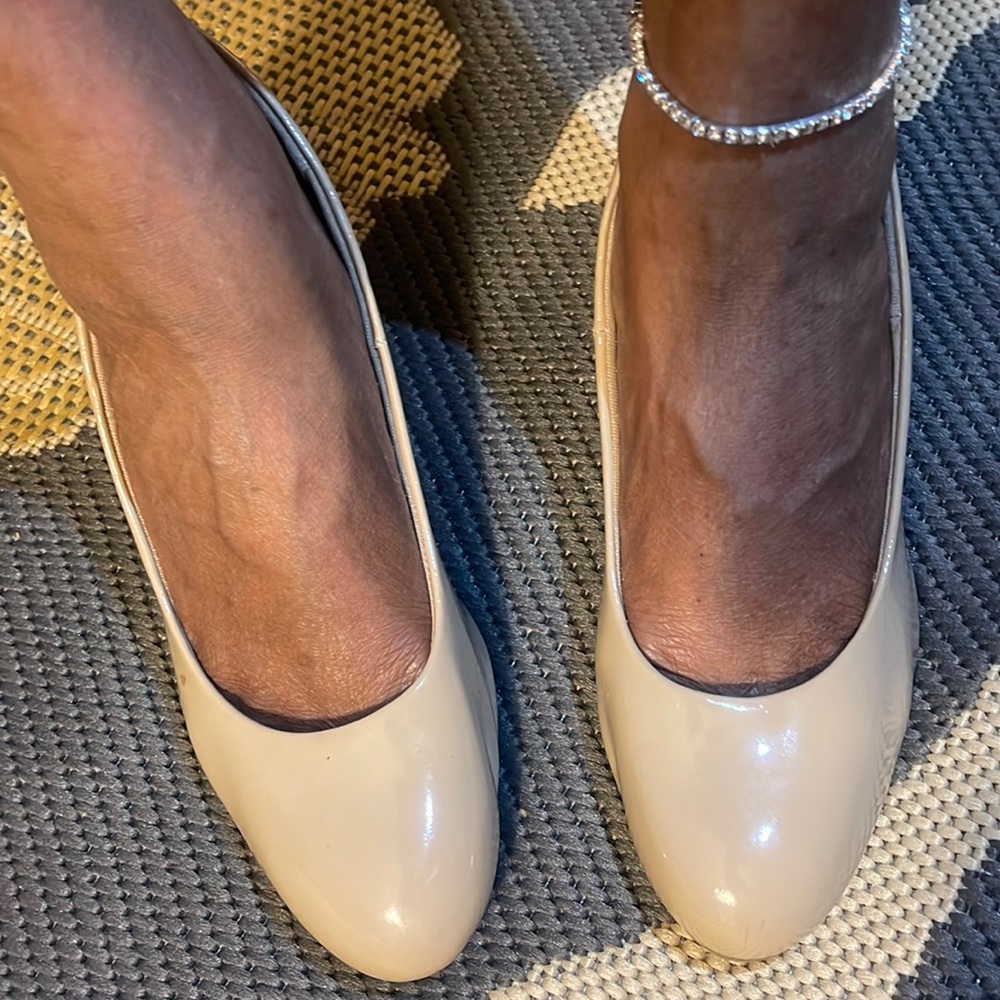 comfortable, slightly used, and go with everything.